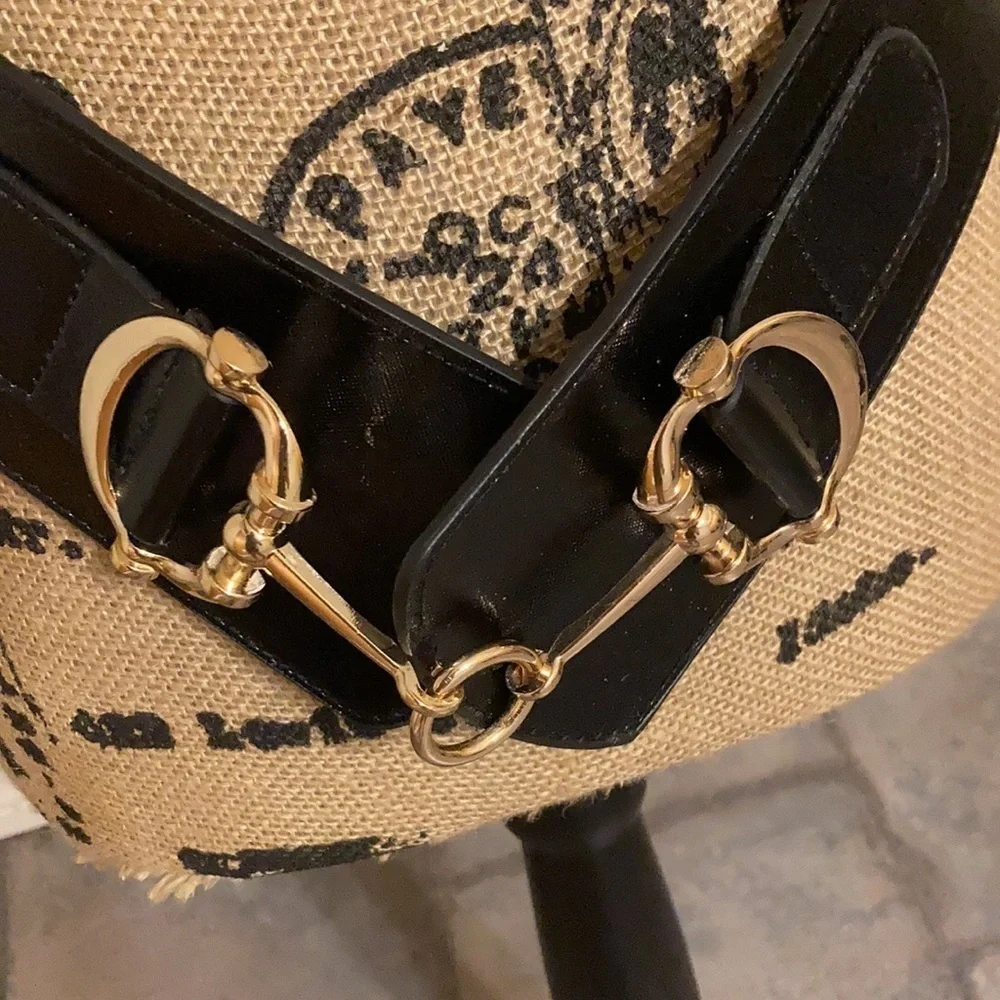Women’s Black Belt with Gold Accents